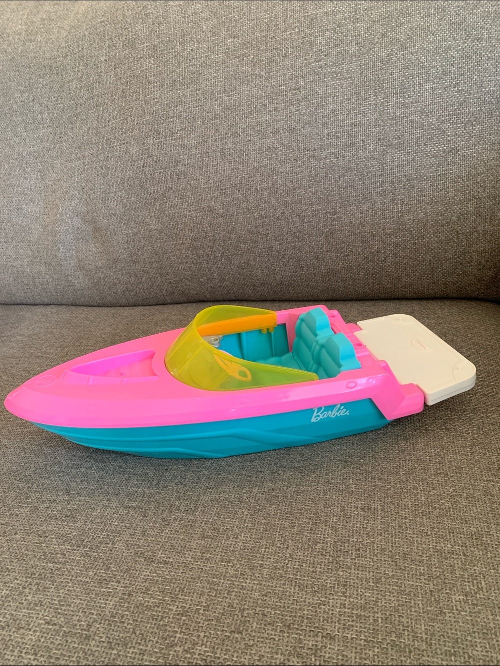 Barbie 16” Speedboat with Folding Platform Doll Vehicle